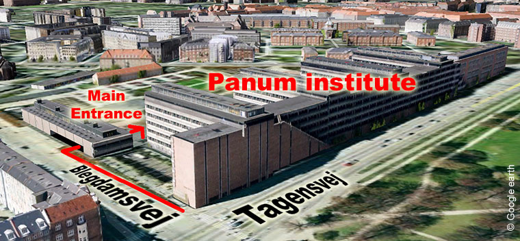 Panum institute from the air